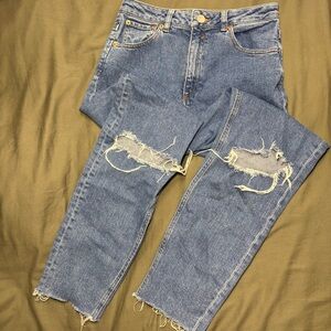 ASOS Distressed Ankle Jeans